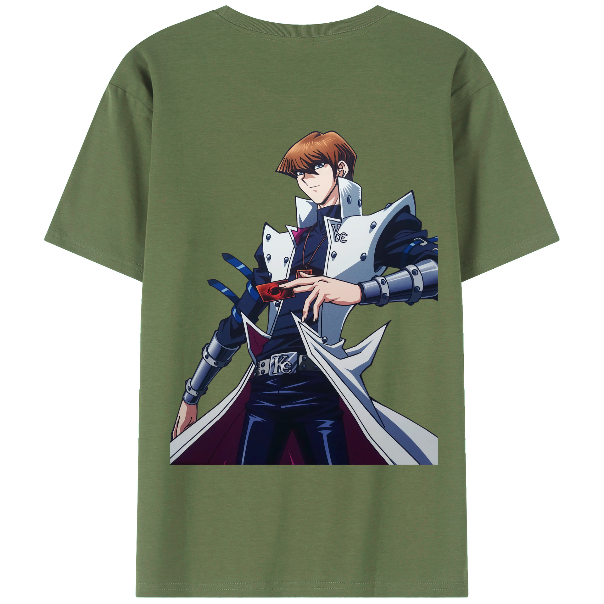 （画像用） 遊☆戯☆王 Yu-Gi-Oh! 綿100％ メンズ半袖Tシャツ（バックプリント） 通気性